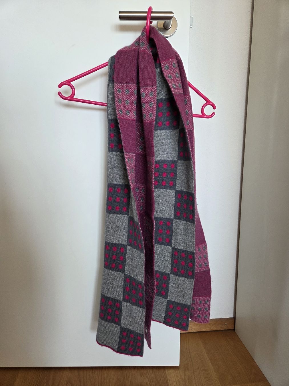 Foulard & Sciarpe: Eric Bompard Kaschmir-Seide Schal, grau-pink – Usato da Villars-sur-Glâne venduto da richardette 2