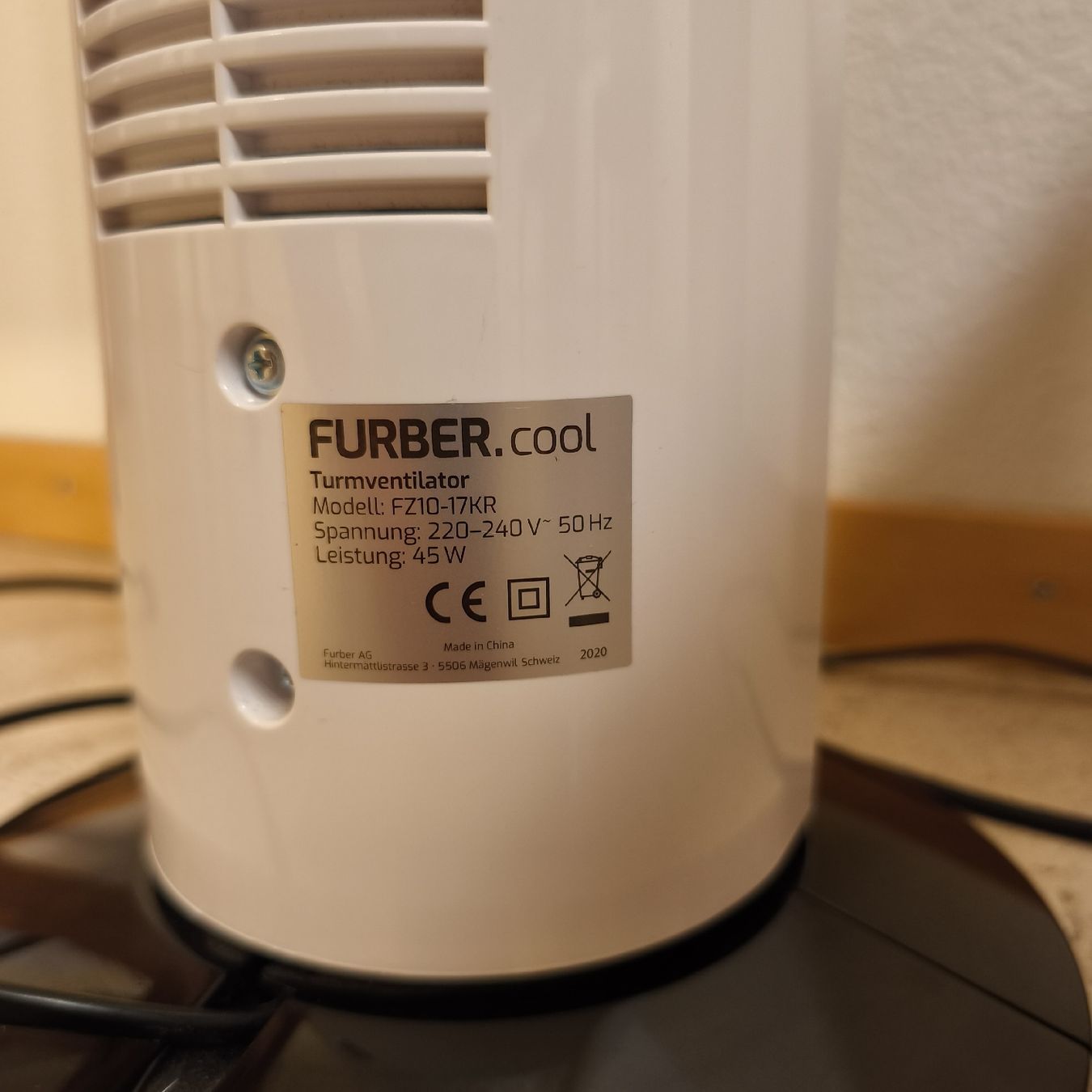 Ventilateurs: FURBER Turmventilator – D'occasion à Sempach par luc_22t5 4