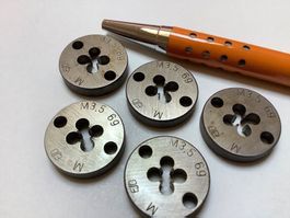 M3.5 Filièren / Schneideisen, 2 Stück, neu von ESO Swiss