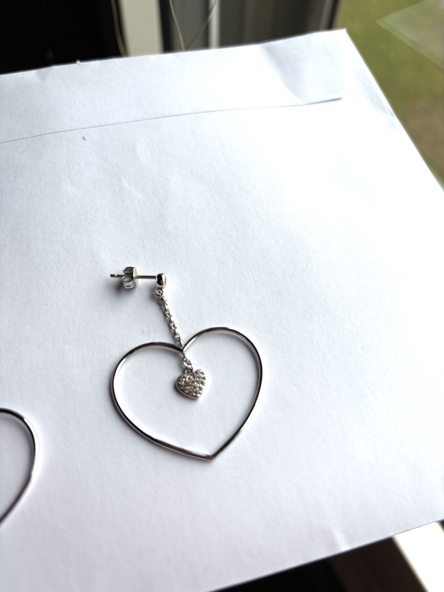 Boucles d'oreille: 🤍Herz Ohrringe Silber – Neuf (Voir description) à Zürich par RMNA 3