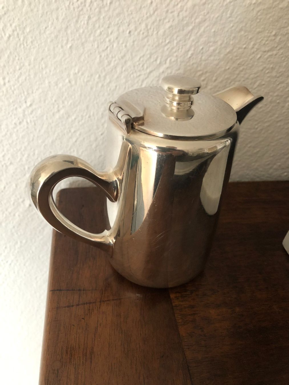 Théières: Antike versilberte Kaffee-/Tee-/Milchkanne ERCUIS – D'occasion à Samstagern par TAAF 4