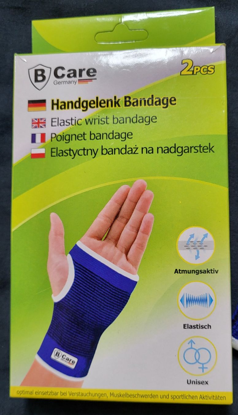 Attrezzature mediche: 2 x Handgelenk Bandage, elastisch, Grösse Unisex – Nuovo e nell'imballaggio originale da Figino venduto da mayam63 1