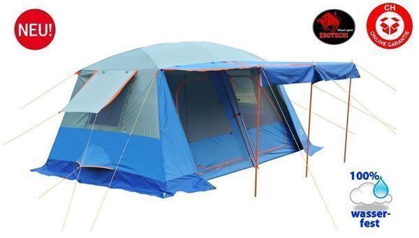Zelte: Grosses Zelt Partyzelt Haus Zelt 8 Pers. Camping Festival – Neu und originalverpackt aus Visp von zbotschi