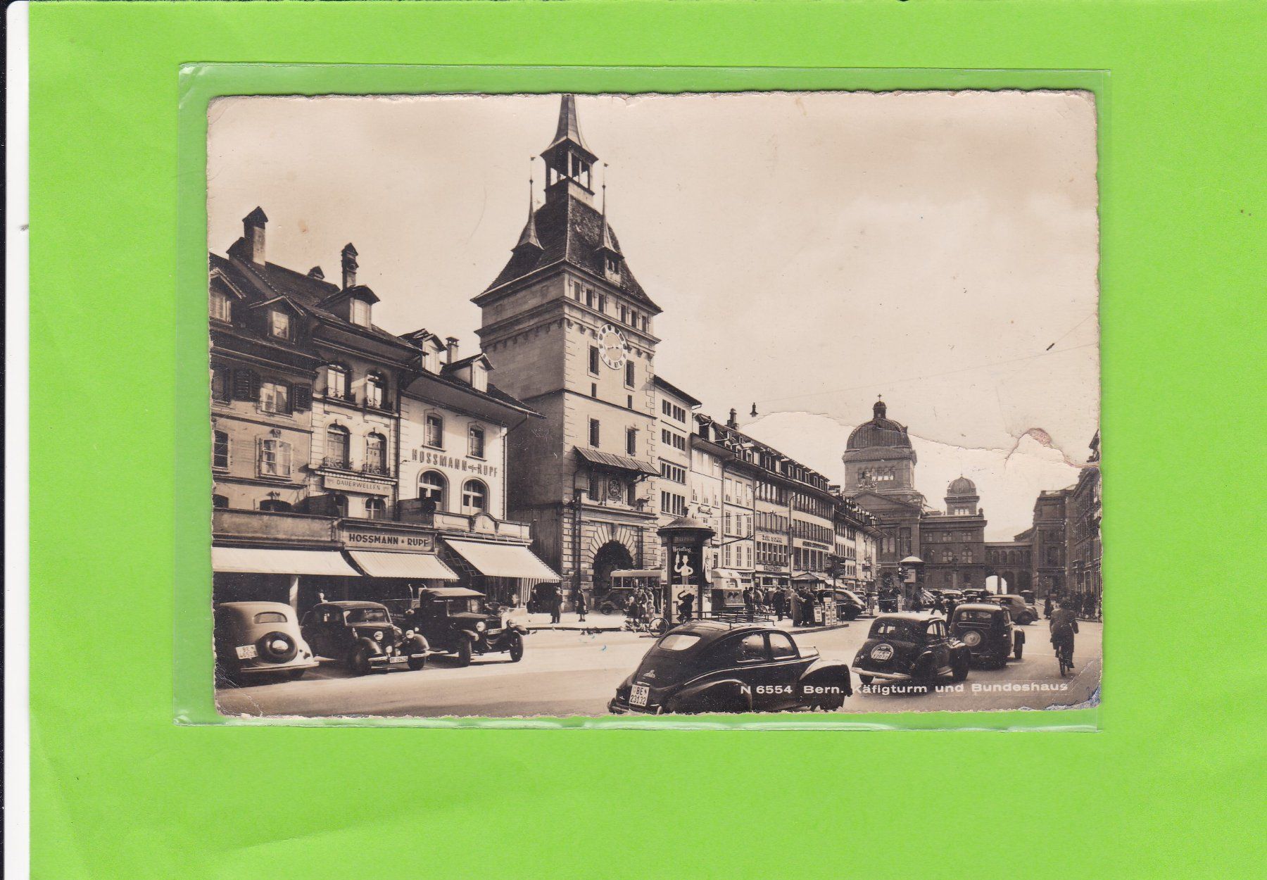 Cartes postales: Bern-Käfigturm-Bundeshaus-Oldtimer – D'occasion à St. Peterzell par neckertal