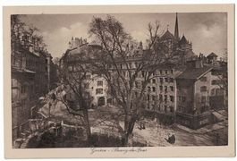 Genève, Bourg-de-Four, circulée 1918
