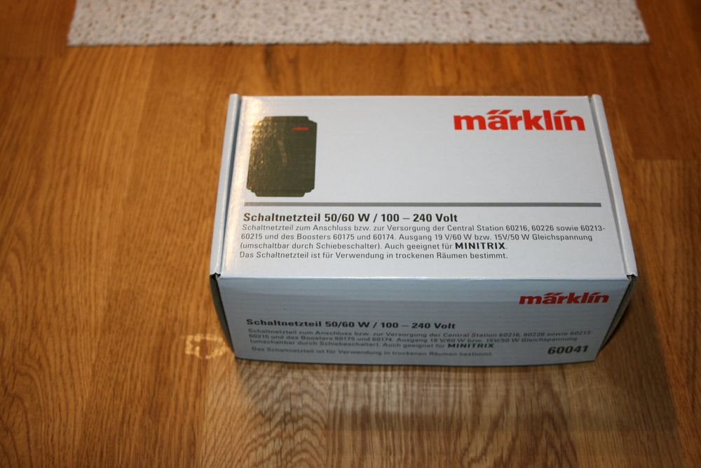Marklin Voeding 50/60 VA, 100 - 240 volt, DE/EU 60041