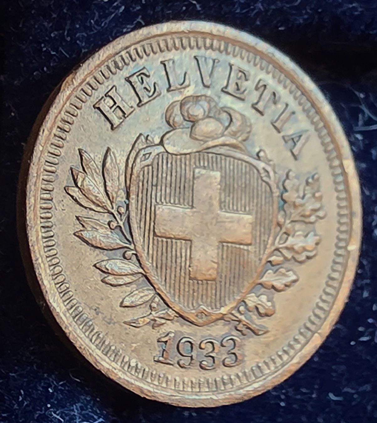 Tutti le monete: SCHWEIZ 1 RAPPEN 1933 – Nuovo (secondo la descrizione) da winterthur venduto da CoinPassion