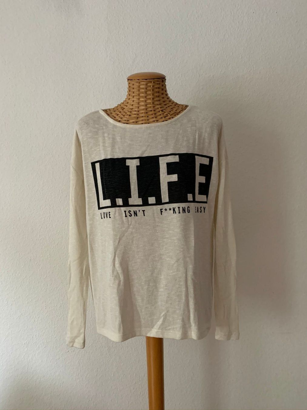 Maglioni & Felpe: Feinstrick Pullover crème leicht - M – Usato da Zürich venduto da Diazaio