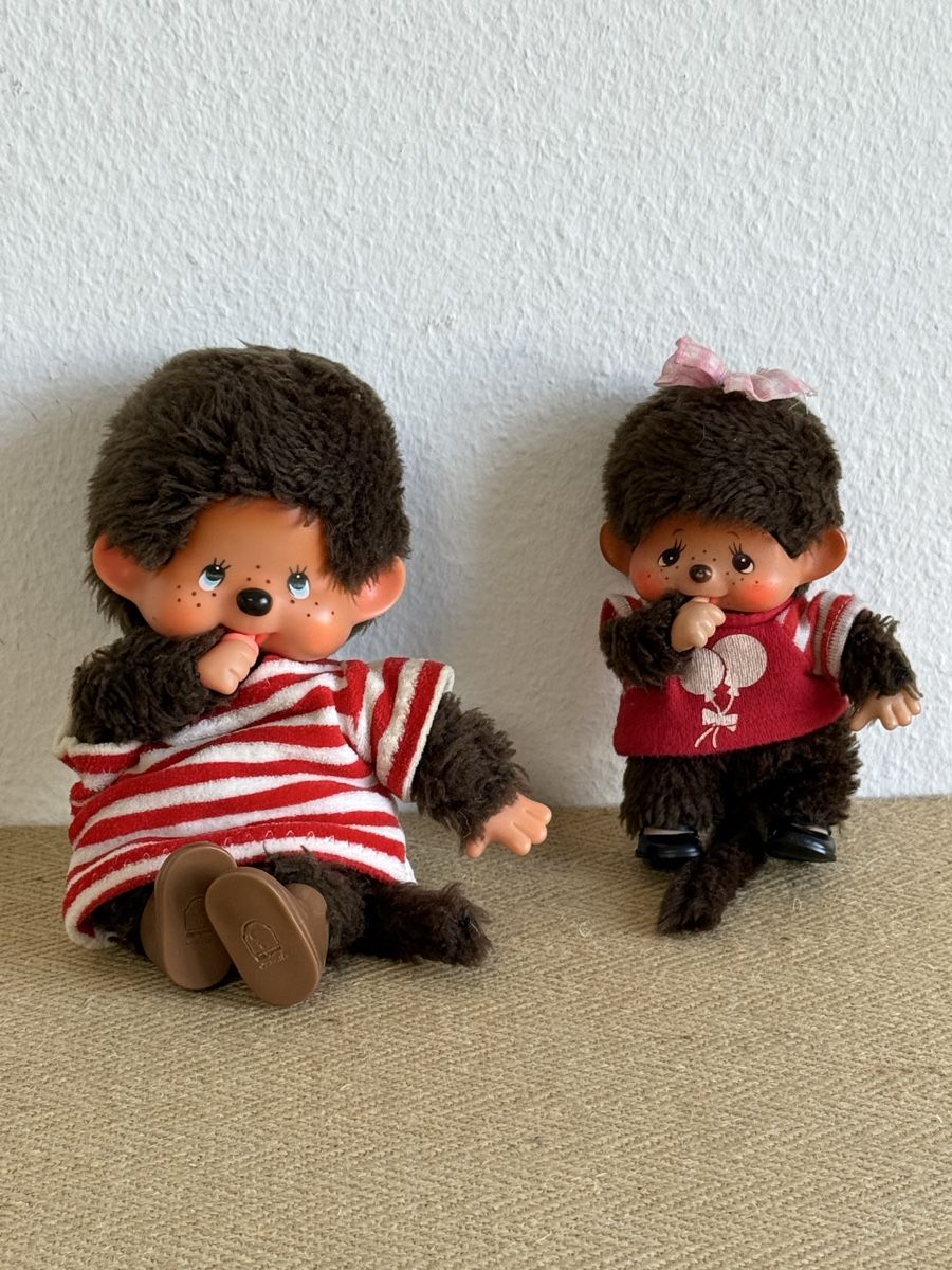 Monchhichi Bambole: 2 Stk. Vintage MONCHHICHI – Usato da Konolfingen venduto da petzipetz