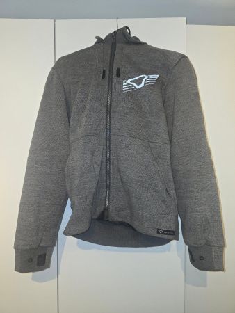 Motorradhoodie MACNA DISTRICT, grau, gebraucht