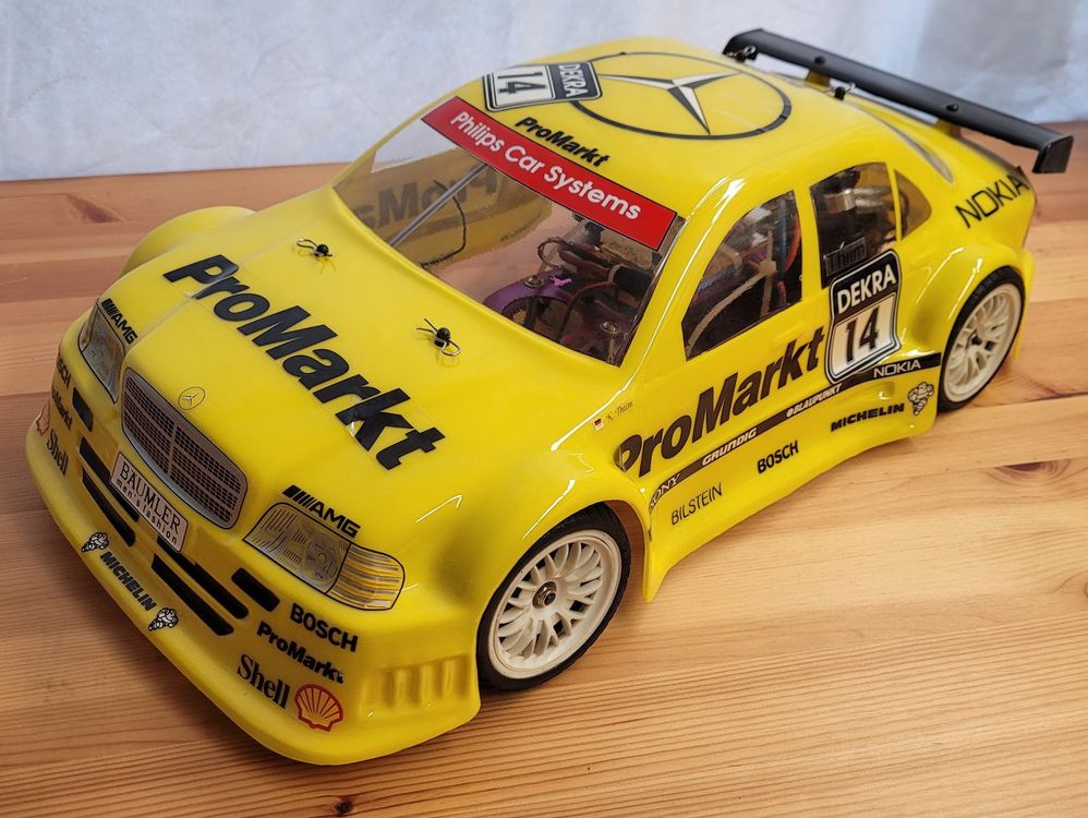 Prafa Rambo 1:10, 2WD-Elektro-Chassis mit Mercedes CLK Karos (Neu ...