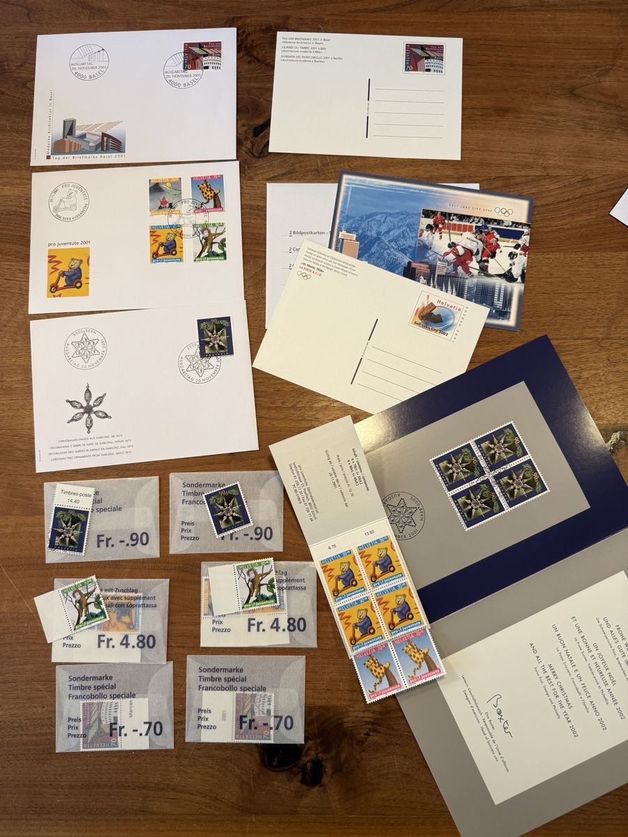 Tous les timbres: Briefmarken 2001 diverse – Neuf (Voir description) à Altdorf UR par Sanna08 8
