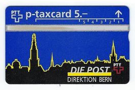 Taxcard Die Post Direktion Bern unbenutzt