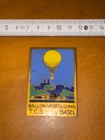 Selten TCS Plakette mit Aufschrift „BALLON-VERFOLGUNG T.C.S.