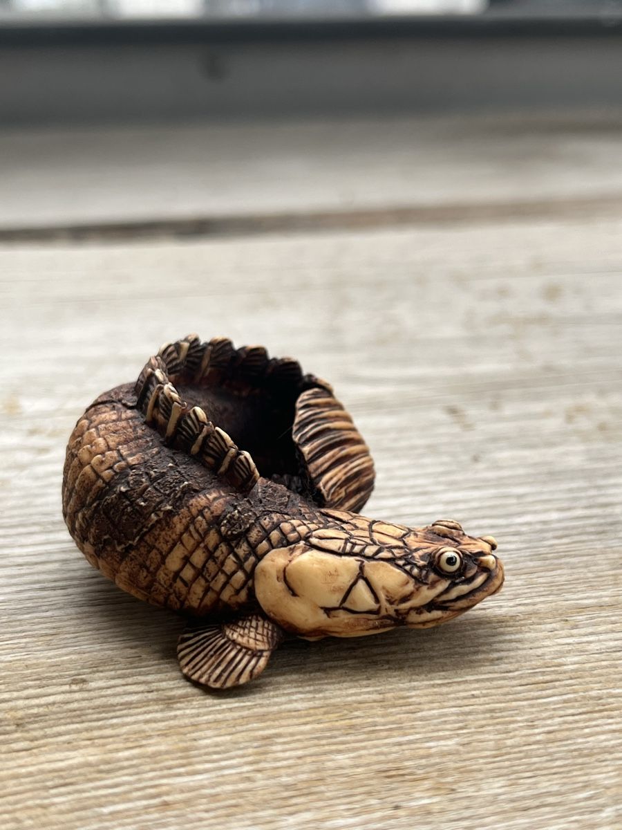 Statuette: netsuke, figur, fisch – Usato da Lengnau BE venduto da Meij 4