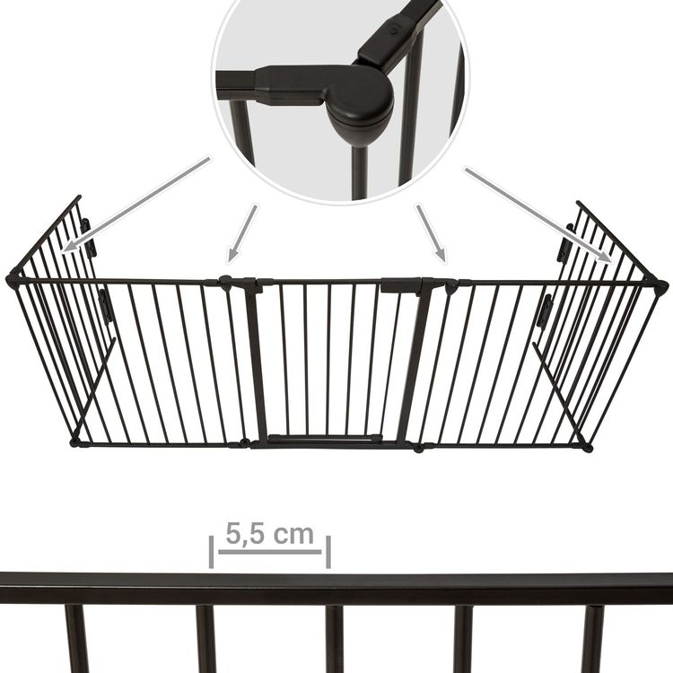 Barrière de protection de Cheminée XL 300cm Pare-feu Grille de sécurité  Enfants