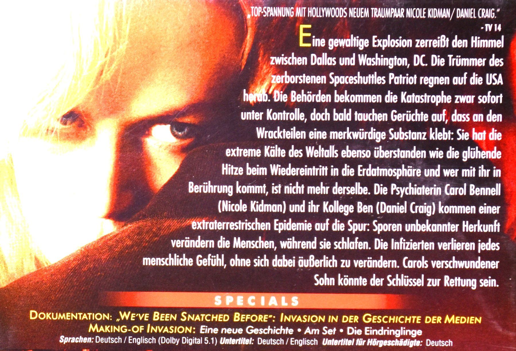 Tutti i DVDs: INVASION  /  NICOLE KIDMAN  /  DANIEL CRAIG – Usato da Luzern venduto da piro12 2