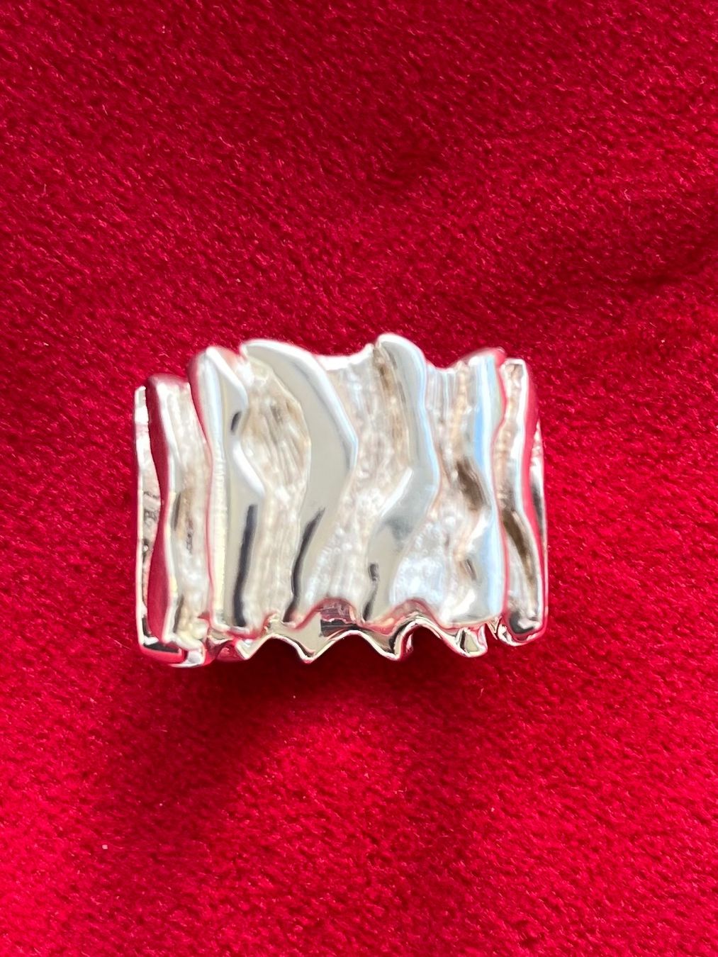 Anelli: Massiver Silberring 925 mit Zirkon–Statement Ring – Usato da Widen venduto da evce1318 8
