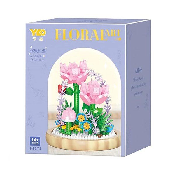 Kit di costruzioni: Blume im Glas: Lily Rose / Mini-Bausteine – Nuovo e nell'imballaggio originale da Meisterschwanden venduto da Bigi1 1