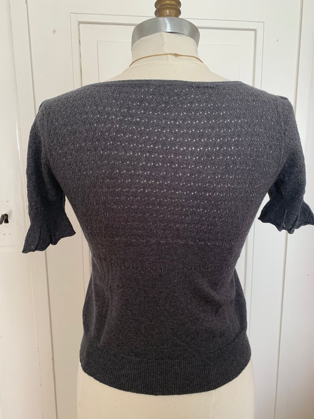 T-shirt: Noa Noa Strick Shirt grau Gr. XS – Usato da Thun venduto da Crown7 2
