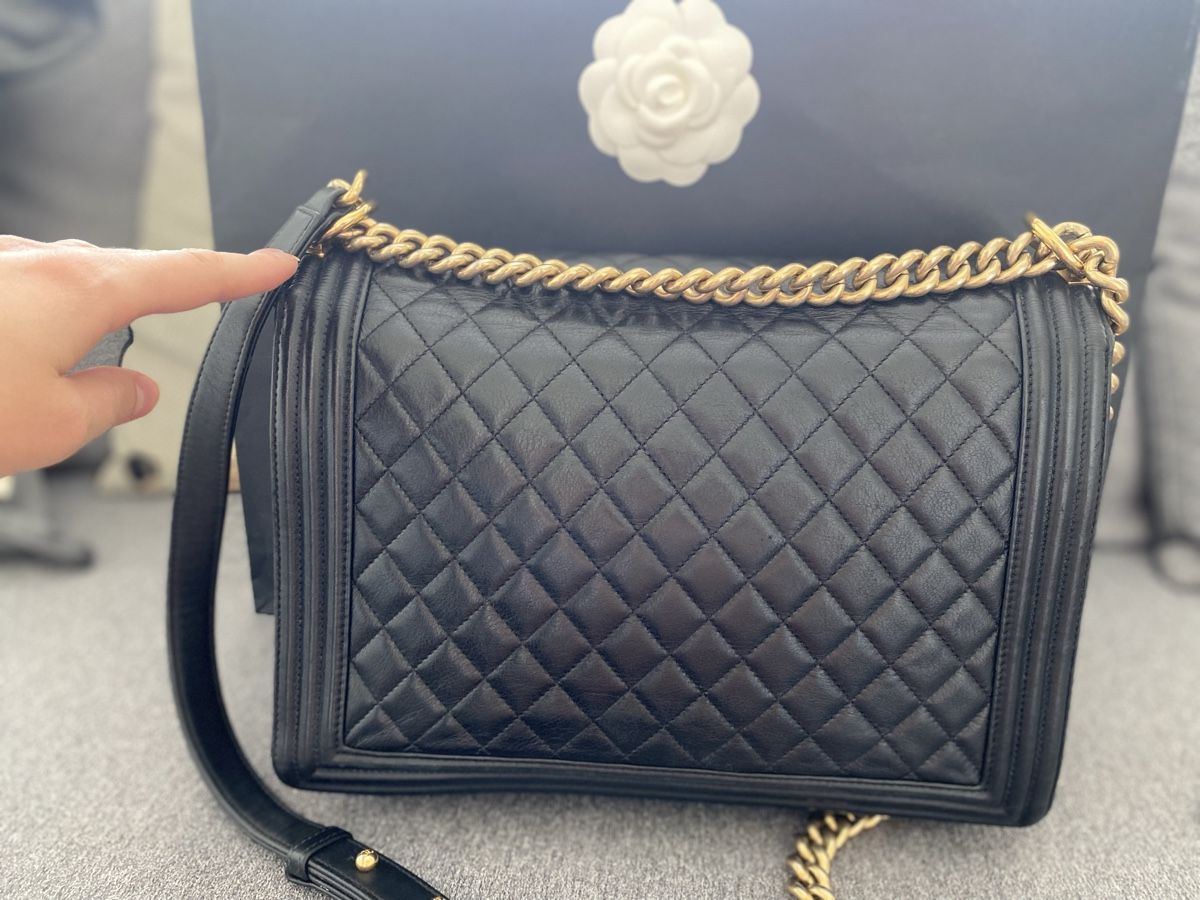 Chanel Borse da donna: Original CHANEL Boy Bag Large mit goldener Hardware – Usato da Olten venduto da ale_nb2x 7