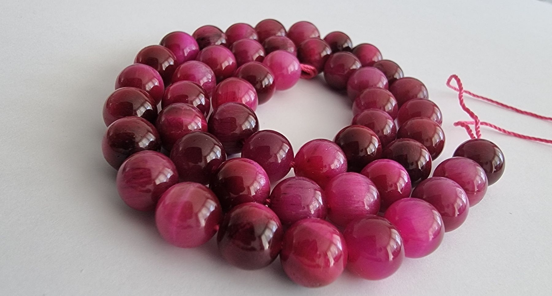 Minerali & Pietre curative: Tigerauge rosa 8mm. Strang – Nuovo e nell'imballaggio originale da Menziken venduto da Mirager 1