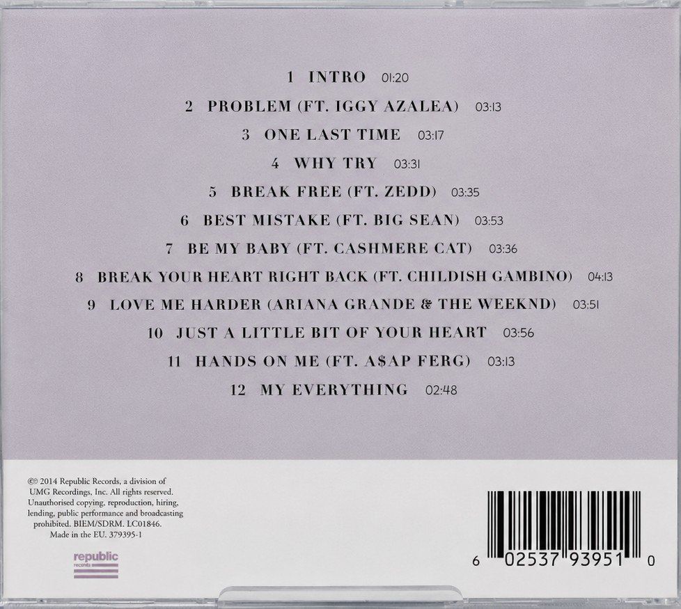 CDs: CD Ariana Grande "My Everything", Nr. 113 – Neu und originalverpackt aus Kottwil von Crazyrolf 1