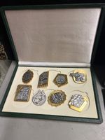 LOT DE 8 BROCHES SIGNÉES FÉLIX MULLER BASEL CARNAVAL