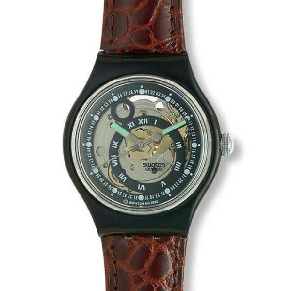 Swatch Orologi: SWATCH Automatic SAB 102 Black Circels von 1993 – Nuovo e nell'imballaggio originale da Heerbrugg venduto da bue_64