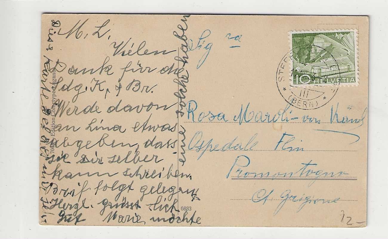 Cartoline postali: Porto Ceresio, 1953 – Usato da Spiez venduto da Niesen20 1