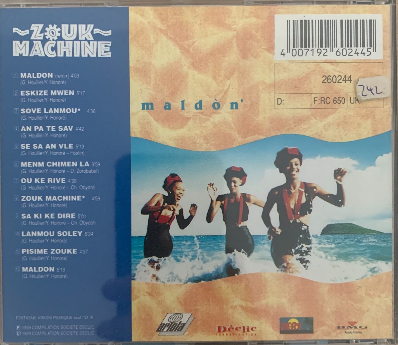 CDs: Zouk Machine - Maldon – D'occasion à Zürich par recordman01 1