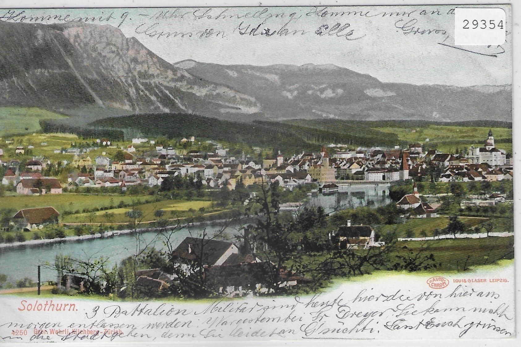 Cartes postales: Solothurn - Generalansicht 1903 – D'occasion à Ettingen par Kartenplanet