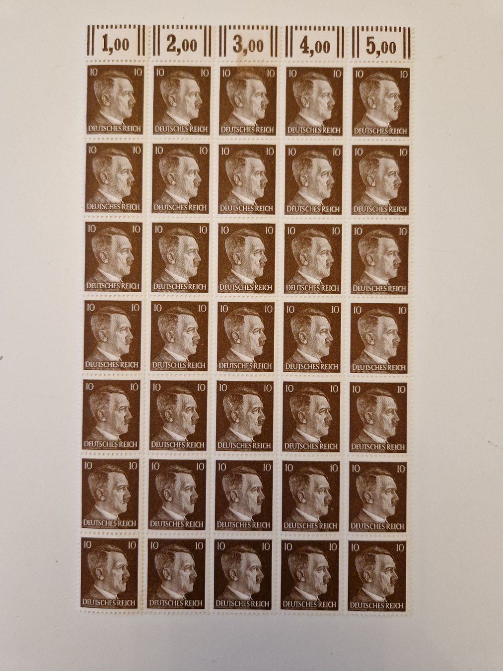 Tutti i francobolli: Deutsches Reich Briefmarken Adolf Hitler Block postfrisch – Nuovo (secondo la descrizione) da St. Gallen venduto da Enrico_SG