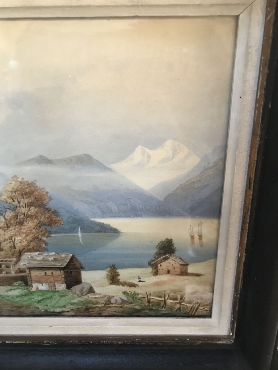 Dipinti: Aquarell 1860 – Usato da Wolfhalden venduto da SecondAntique 3