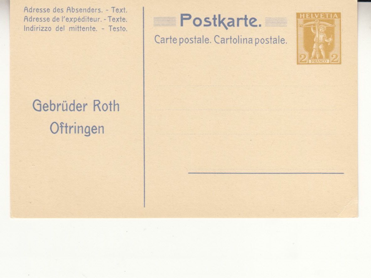 Alle Briefmarken: SGK PPK 006 Roth Oftringen – Gebraucht aus Bürglen TG von StampGraf