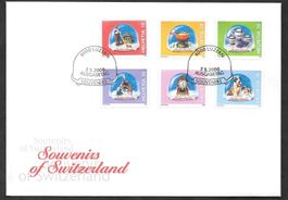 FDC Serie 990 - 995 Souvenirs ET Luzern 7.3.2000