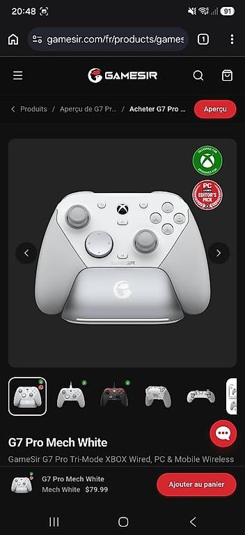 Console: manette g7 pro tri mode blue – Nuovo e nell'imballaggio originale da Champagne venduto da mar_yp55