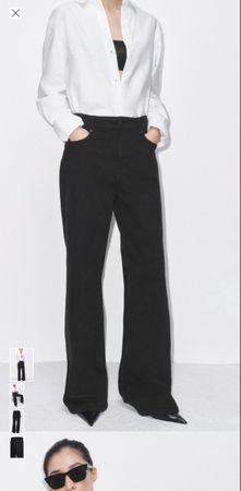 Schwarze Zara Jeans, Grösse 36, Top Zustand! Selten getragen