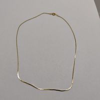 Gold plated necklace chain  used condition #B4