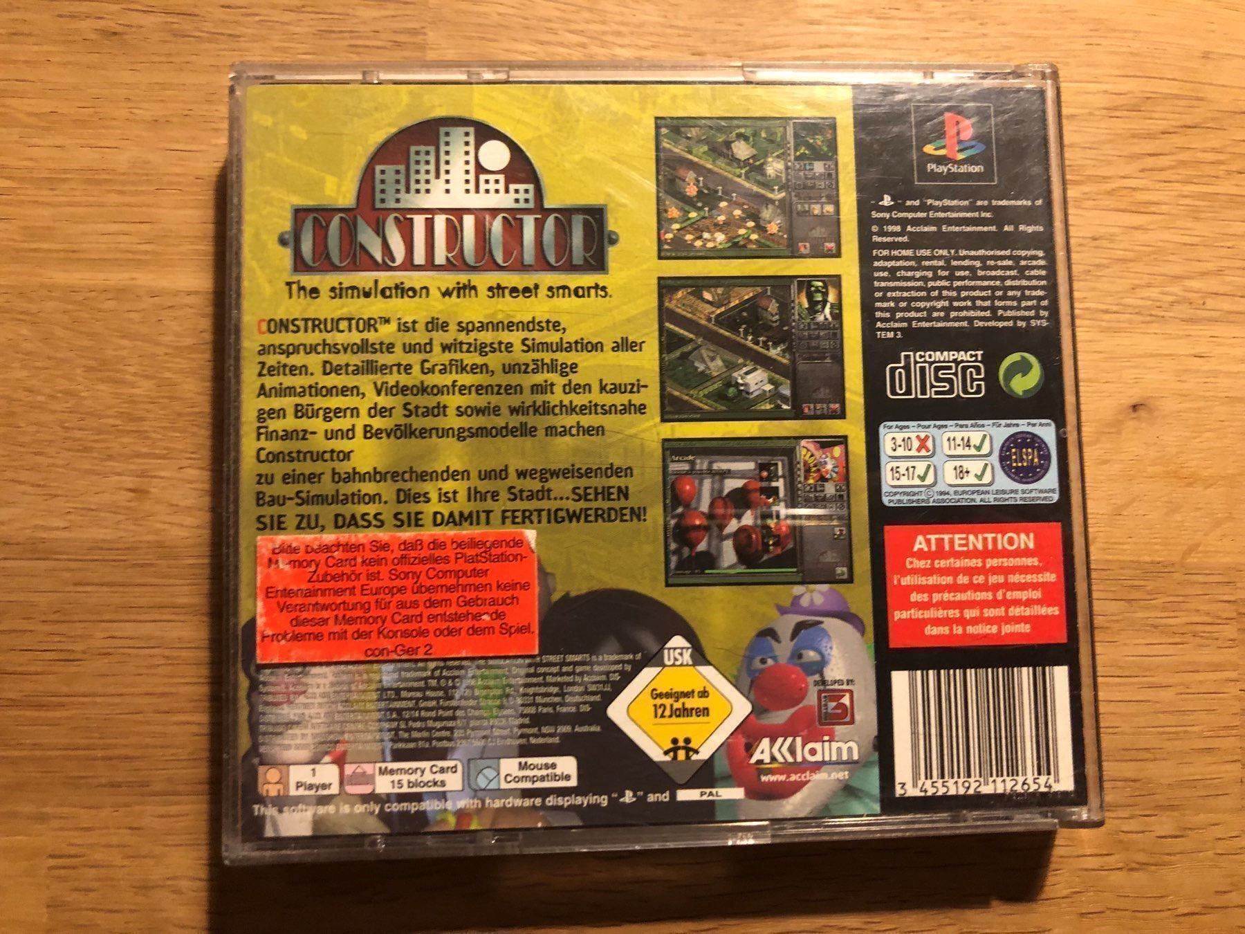 Sony Giochi: Constructor für Sony PlayStation – Usato da Kestenholz venduto da Matti_09 1