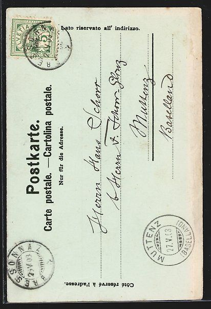 Ansichtskarten: Mondschein-Lithographie Payerne, Darstel – Gebraucht aus Berlin von bartko-reher 1