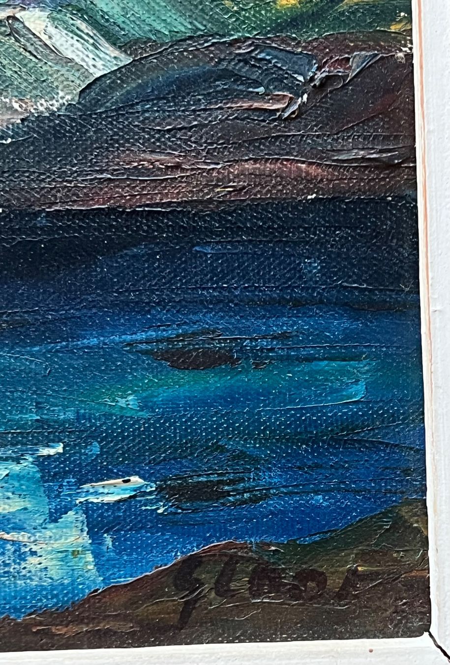 Dipinti: Gloor Gemälde Bergsee im Engadin? – Usato da Adliswil venduto da buch_und_kunst 2