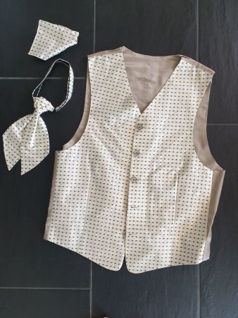 Festliches Set: Gilet, Plastron und Pochtet