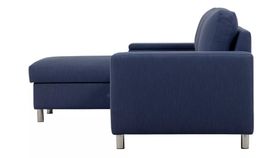 Canapé d’angle convertible Livique – Bleu marine élégant