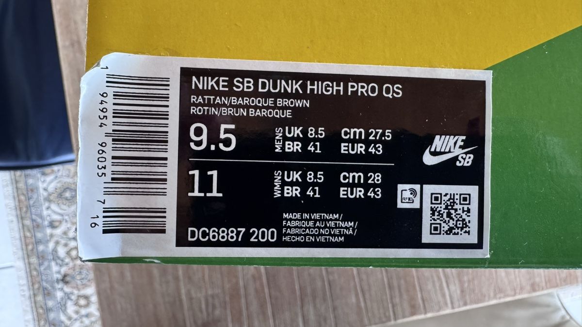 Nike Scarpe da uomo: NIKE SB DUNK HIGH PRO QS – Nuovo e nell'imballaggio originale da Knutwil venduto da Clabrey 2