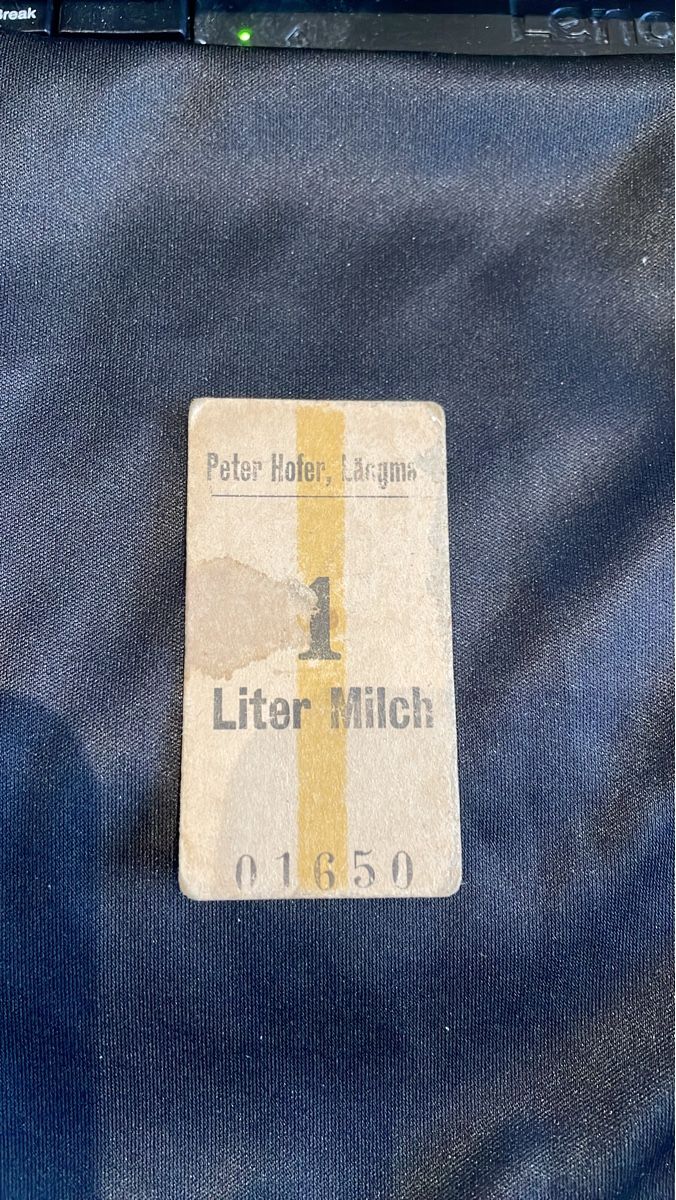 Tutti le monete: Alte Milchmarke "1 Liter Milch" – Usato da Schafhausen i.E. venduto da prodigy21