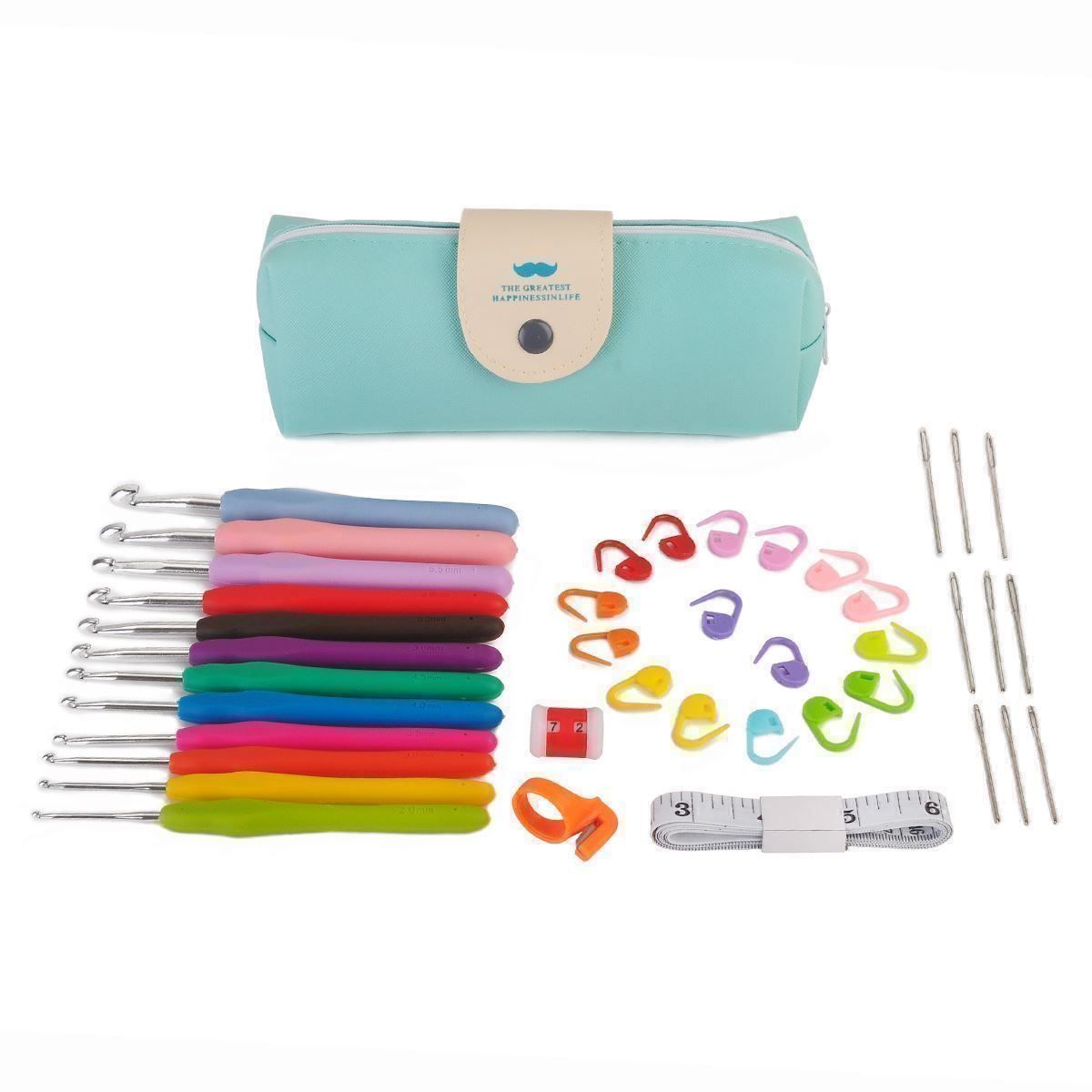 Ferri: 42pcs Häkelnadel Set Stricknadel Häkeln – Nuovo (secondo la descrizione) da Thun venduto da keller001 1