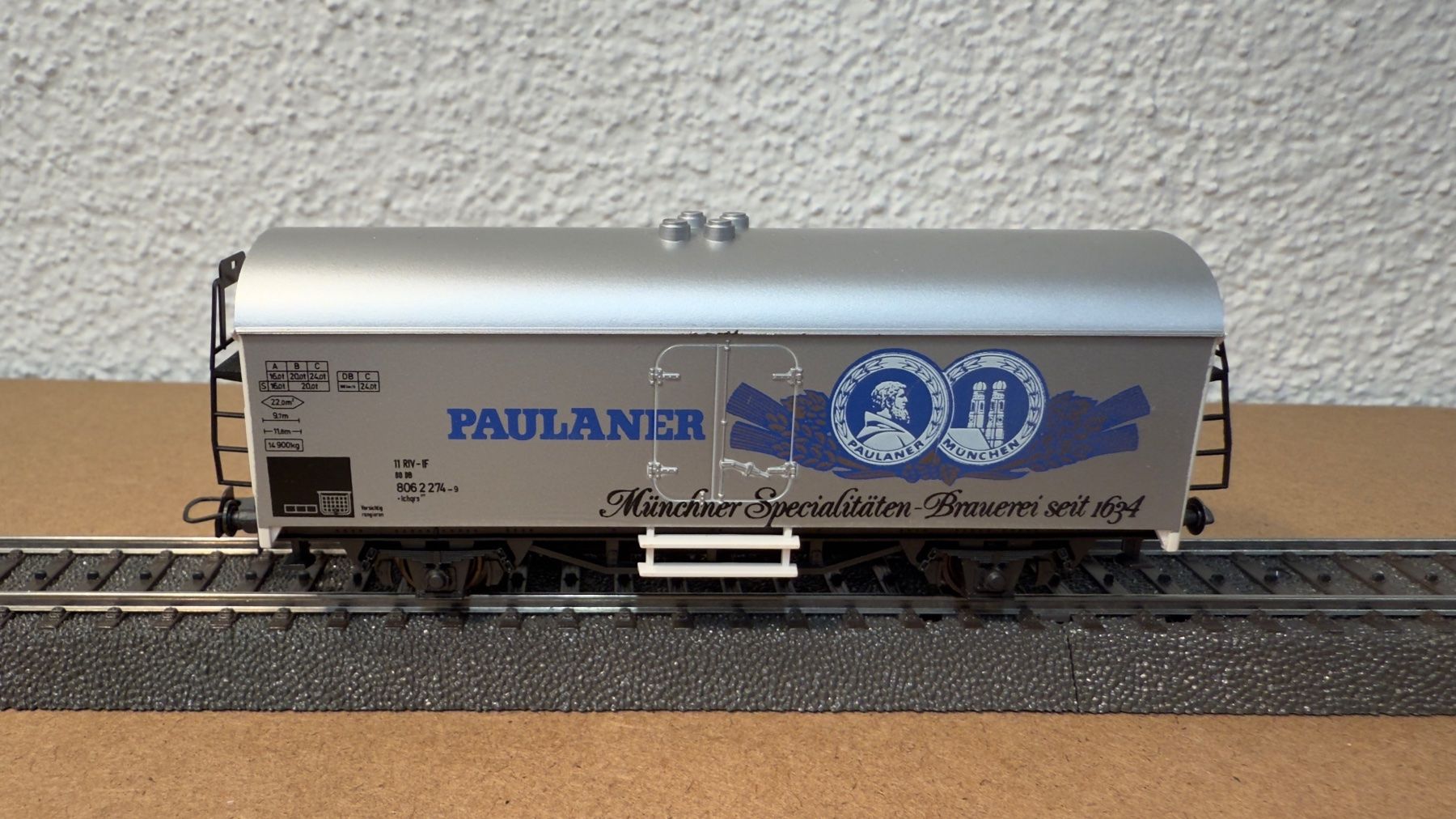Roco Modellini di ferrovie: Roco Güterwagen Paulaner H0 / DC – Usato da Schlieren venduto da rat_lq6b 2