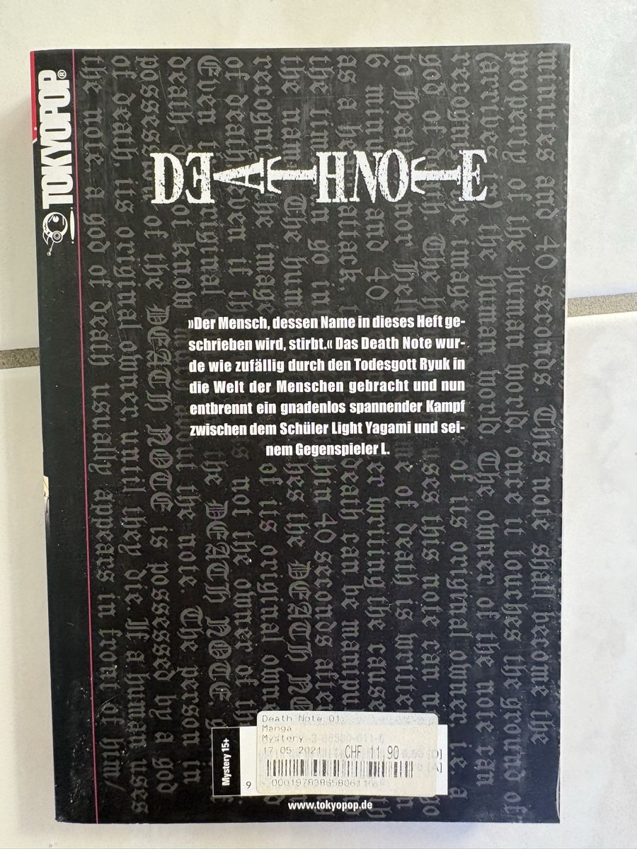 Fumetti: Death note Manga – Nuovo (secondo la descrizione) da Muhen venduto da lea_9nmc 2