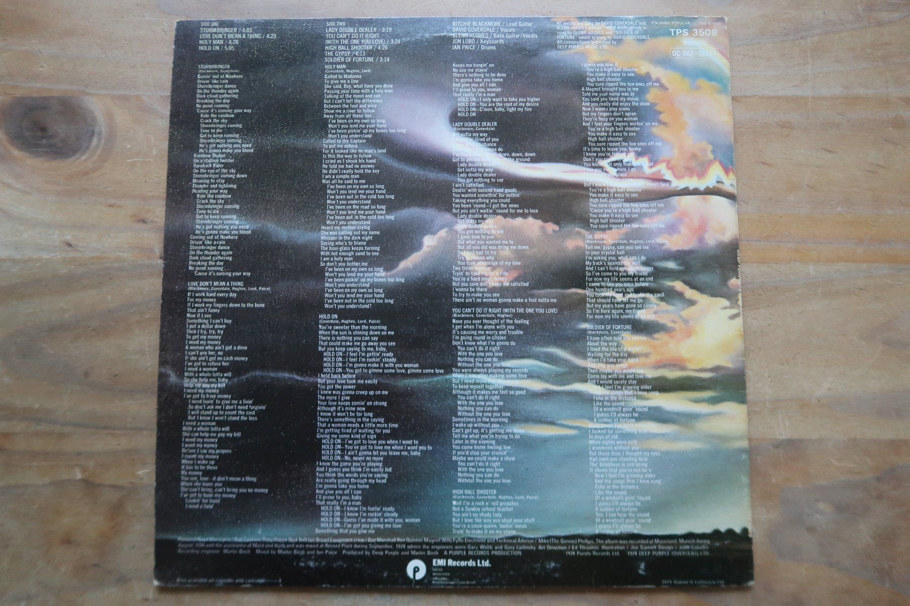 Dischi in vinile: DEEP PURPLE - STORMBRINGER - made in Great Britain VINYL LP – Usato da Basel venduto da Patiscat 1